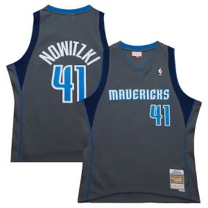 Dirk Nowitzki Dallas Mavericks Dashing 2003/04 Hardwood Classics Swingman Jersey Gray