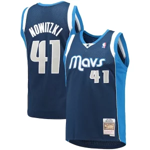 Dirk Magnifique Nowitzki Dallas Mavericks 2011/12 Hardwood Classics Swingman Jersey Navy