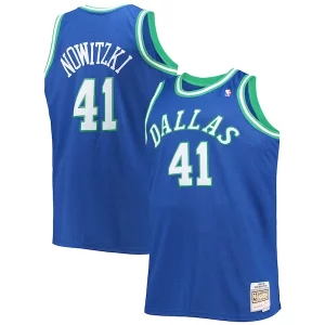 Dirk Nowitzki Dallas Mavericks Big & Tall 1998/99 Hardwood Classics Charming Swingman Jersey Blue