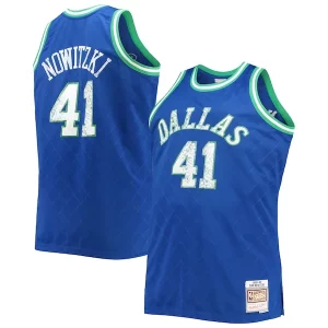 Dirk Nowitzki Dallas Mavericks Big & Tall 1998/99 NBA 75th Anniversary Diamond Swingman Jersey Incontournable Blue