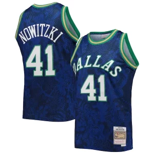 Dirk Nowitzki Dallas Mavericks Hardwood Classics 1998/99 Prime Lunar New Year Swingman Jersey Blue