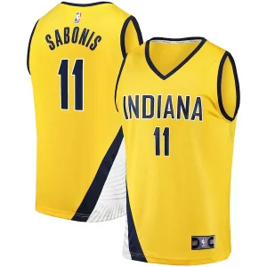 Domantas Sabonis Indiana Pacers Fast Break Replica Jersey Statement Edition Gold Notable