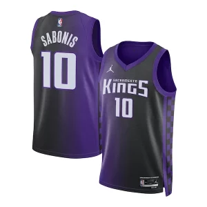Domantas Sabonis Sacramento Kings Authentique Jordan Brand Unisex Swingman Jersey Statement Edition Purple
