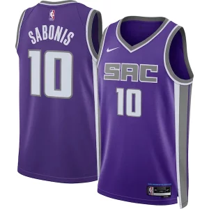 Domantas Sabonis Sacramento Kings Nike Unisex Swingman Confortable Jersey Icon Edition Purple
