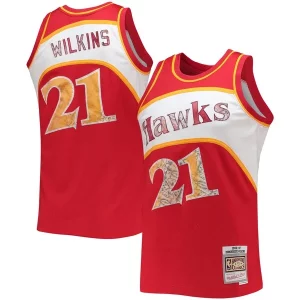 Dominique Wilkins Élégant Atlanta Hawks 1986/87 Hardwood Classics NBA 75th Anniversary Diamond Swingman Jersey Red