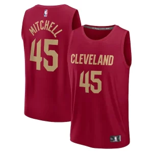 Donovan Captivant Mitchell Cleveland Cavaliers Youth Fast Break Replica Player Jersey Icon Edition Wine