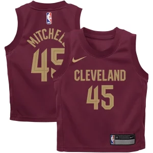 Donovan Mitchell Cleveland Gracieux Cavaliers Nike Toddler Swingman Player Jersey Icon Edition Wine