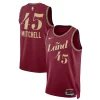 Donovan Mitchell Cleveland Cavaliers Nike Exclusif Unisex 2023/24 Swingman Jersey Wine City Edition