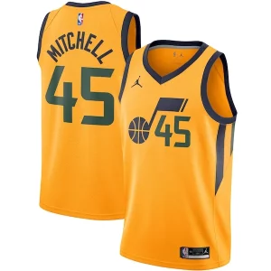 Donovan Superbe Mitchell Utah Jazz Jordan Brand 2020/21 Swingman Jersey Statement Edition Gold