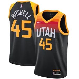 Donovan Mitchell Utah Jazz Nike 2021/22 Swingman Player Jersey Exclusif Black City Edition