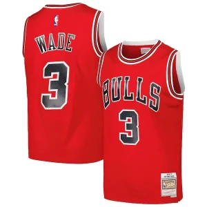 Dwyane Wade Chicago Bulls 2016/17 Hardwood Authentique Classics Swingman Jersey Red