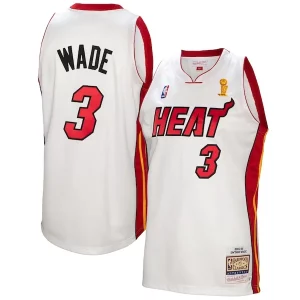 Dwyane Wade Miami Heat 2005 06 Authentic Player Bold Jersey White