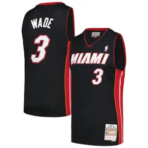 Dwyane Exceptionnel Wade Miami Heat 2012/13 Hardwood Classics Swingman Jersey Black