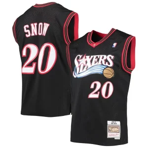 Eric Snow Philadelphia 76ers 2000/01 Hardwood Classics Swingman Jersey Black Gracieux