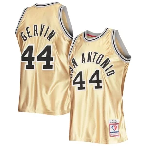 George Prime Gervin San Antonio Spurs 75th Anniversary 1977/78 Hardwood Classics Swingman Jersey Gold