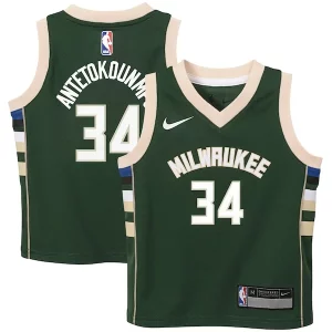 Giannis Antetokounmpo Milwaukee Bucks Nike Preschool Swingman Player Jersey Icon Edition Prime Hunter Green