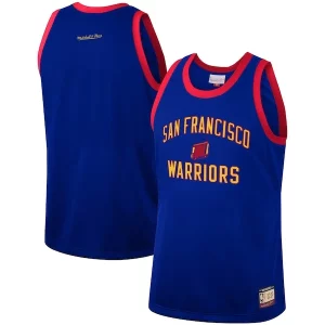 Golden State Luxueux Warriors Hardwood Classics Team Heritage Fashion Jersey Royal