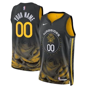 Golden State Warriors Nike Unisex 2022/23 Swingman Custom Exquisite Jersey City Edition Black
