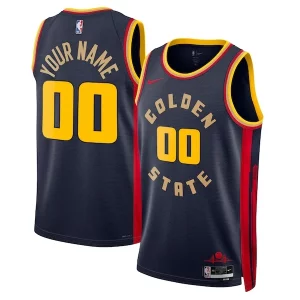 Golden State Warriors Nike Éclatant Unisex 2024/25 Custom Swingman Jersey City Edition Navy