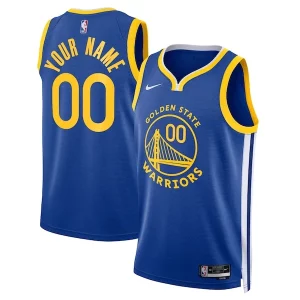 Golden State Warriors Nike Unisex Luxueux Swingman Custom Jersey Royal Icon Edition