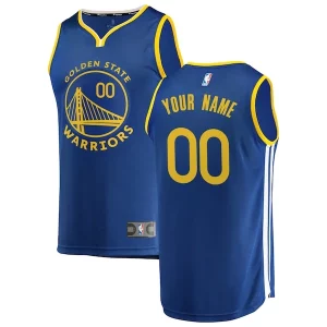 Golden State Warriors Youth 2019/20 Fast Prime Break Custom Replica Jersey Royal Icon Edition