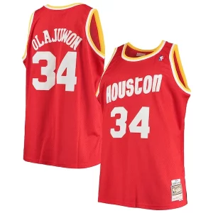 Hakeem Olajuwon Houston Prime Rockets 1993/94 Big & Tall Hardwood Classics Swingman Jersey Red