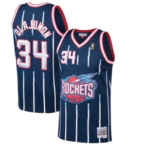 Hakeem Olajuwon Magnifique Houston Rockets 1996/97 Hardwood Classics Swingman Jersey Navy