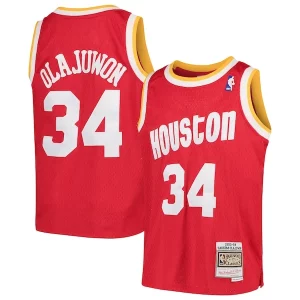 Hakeem Olajuwon Houston Rockets Youth Swingman Throwback Premium Jersey Red