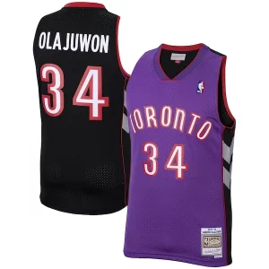 Hakeem Olajuwon Toronto Raptors 2001/02 Hardwood Classics Distingué Swingman Jersey Purple
