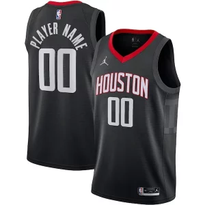 Houston Rockets Jordan Brand Swingman Collectible Custom Jersey Statement Edition Black