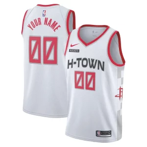 Houston Rockets Nike Admirable 2019/20 Swingman Custom Jersey White City Edition