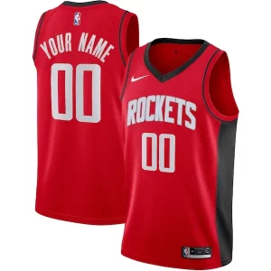 Houston Rockets Nike Custom Swingman Jersey Icon Authentique Edition Red