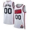 Houston Rockets Nike Classique Unisex 2024/25 Custom Swingman Jersey City Edition White