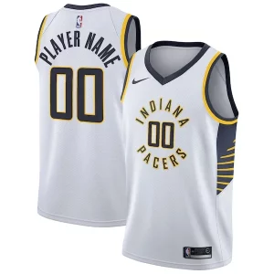 Indiana Pacers Nike 2020/21 Swingman Custom Jersey Association Prime Edition White