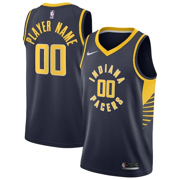 Indiana Luxueux Pacers Nike Swingman Custom Jersey Navy Icon Edition