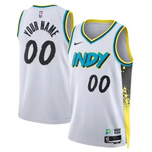 Indiana Pacers Nike Unisex 2024/25 Custom Swingman Jersey City Edition Classique White