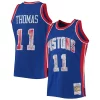 Isiah Thomas Detroit Pistons Magnifique 1988/89 Hardwood Classics NBA 75th Anniversary Diamond Swingman Jersey Blue