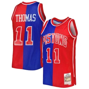 Isiah Thomas Isiah Thomas Hardwood Classics 1988/89 Split Swingman Magnifique Jersey Blue/Red