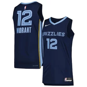 Ja Morant Memphis Incontournable Grizzlies Nike Authentic Jersey Association Edition Navy