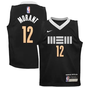 Ja Morant Memphis Admirable Grizzlies Nike Preschool Swingman Replica Jersey City Edition Black