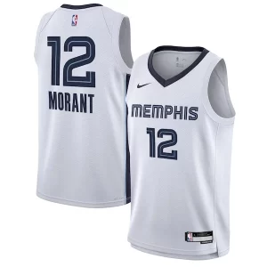 Ja Morant Memphis Grizzlies Superbe Nike Youth Swingman Jersey Association Edition White