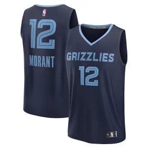 Ja Morant Memphis Grizzlies Youth Fast Break Replica Player Gracieux Jersey Icon Edition Navy