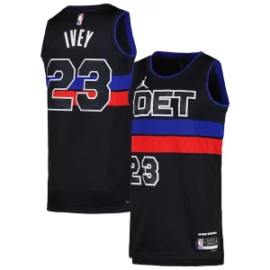 Jaden Ivey Detroit Stylish Pistons Jordan Brand Unisex Swingman Jersey Statement Edition Black