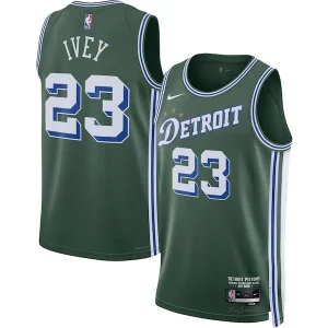 Jaden Ivey Detroit Pistons Nike 2022/23 Dashing Swingman Jersey City Edition Green