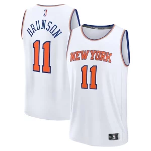 Jalen Brunson New York Knicks Fast Break Replica Player Jersey Association Edition Éclatant White