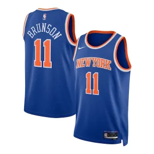 Jalen Brunson Tendance New York Knicks Nike Unisex Swingman Jersey Icon Edition Blue