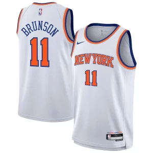 Jalen Brunson New York Knicks Nike Youth Association Captivant Swingman Jersey White