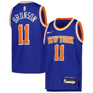 Jalen Brunson New York Knicks Nike Youth Swingman Jersey Premium Icon Edition Blue