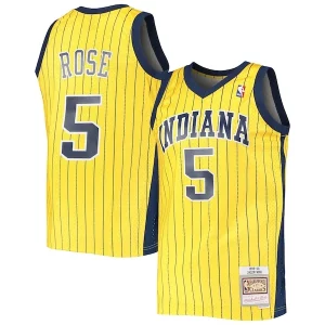 Jalen Rose Indiana Pacers 1999/00 Hardwood Classics Authentique Swingman Jersey Gold