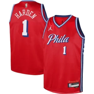 James Harden Philadelphia 76ers Jordan Brand Youth Swingman Jersey Statement Éclatant Edition Red